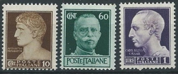 1944-45 LUOGOTENENZA 3 VALORI SENZA FILIGRANA MNH ** - ED536-6 - Nuovi