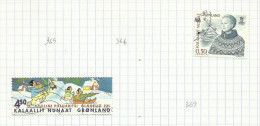 Groenland N°367, 368 Cote 1.75 Euros - Usati