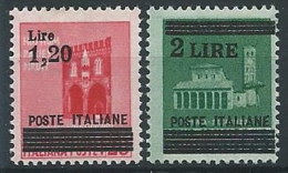 1945 LUOGOTENENZA SOPRASTAMPATI 2 VALORI MNH ** - ED538 - Neufs