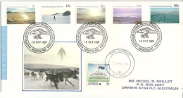 Expedition Antarctique à L´île Volcanique Australienne Heard.18 Oct. 1987, Lettre Adressée à Darwin, - Volcans