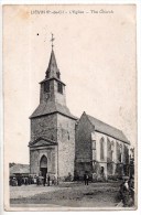 Liévin, L´église, 1921, Cliché F. B., éd. Fauchois - Lievin