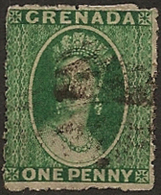 GRENADA 1863 1d Green P15 SG 4 U WE147 - Granada (...-1974)