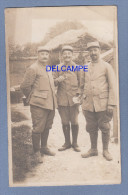 CPA Photo - BAUGY - Trois Poilus Du 406e Régiment 2e Compagnie - 1915 - TOP RARE - Baugy