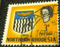 Northern Rhodesia 1963 Coat Of Arms 3d - Used - Rhodesia Del Nord (...-1963)