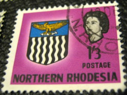 Northern Rhodesia 1963 Coat Of Arms 1s 3d - Used - Rhodésie Du Nord (...-1963)