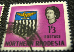 Northern Rhodesia 1963 Coat Of Arms 1s 3d - Used - Rhodesia Del Nord (...-1963)