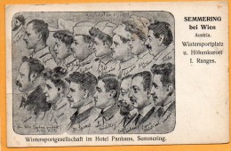 Semmering Wintersportgesellschaft Im Hotel Panhans 1916 Postcard - Semmering