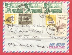 N°Y&T 847X3+PA49++JAROSEAW   Vers  DAHOMEY   1959 - Briefe U. Dokumente