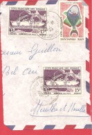 N°Y&T 300+285X2   (FRAGMENT) DJIBOUTI Vers  FRANCE  27 FEVRIER1961 - Briefe U. Dokumente