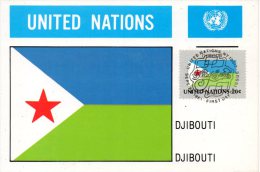 ONU New-York. N°341 De 1981 Sur Carte Maximum. Drapeau De Djibouti. - Autres & Non Classés