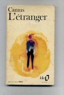 - L´ETRANGER . PAR CAMUS  . COLLECTION FOLIO GALLIMARD 1972 . - Novelas Negras