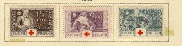 Finlande (1934)  - "Croix-Rouge. Généraux" Neufs* - Unused Stamps