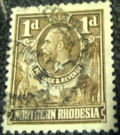 Northern Rhodesia 1925 King George V 1d - Used - Noord-Rhodesië (...-1963)