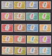 St Vincent 1979 Map And Town Postmark Definitive Set 20 MNH - St.Vincent (1979-...)