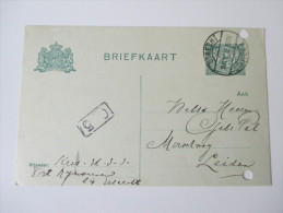Briefkaart Kriegsgefangenenpost ?!? Utrecht - Leiden 10.9.1915 Stempel: Utrecht Station 1 / C 5 - Cartas & Documentos