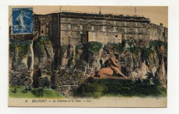 CP , 90 , BELFORT , Le Lion Et Le Château - Belfort – Le Lion