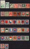 SWITZERLAND  - PRO-JUVENTUTE LOT FROM 1912/1925 MINT HINGED - CLEAN - Nuevos