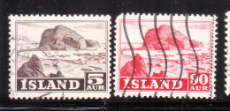 Iceland 1950-54 Harbour Views 2v Used - Used Stamps