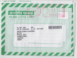 India  2012  Meter Frank  25 (P) Postal Stationery  Inland Letter Card # # 83041  Inde Indien - Inland Letter Cards