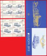 Moldova, Booklet Pane, Europa / CEPT - Postal Vehicles, 2013 - 2013