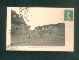 Souin (51) - La Place Et La Rue Du Camp De Chalons ( Animée Attelage éditeur ??) - Souain-Perthes-lès-Hurlus