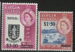 1966  British Virgin Islands - Definitives, Overprints 2v,  Michel 170/171, MNH - Britse Maagdeneilanden