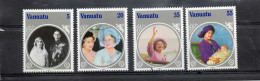 VANUATU : 85 Ans De La Reine-mère Elizabeth : Mariage Avec Le Duc D'York, Son 80è Anniversaire, à Ancoma En Italie Etc.. - Vanuatu (1980-...)