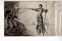 SOLOMKO - Va T'en! Jeanne D'Arc Et Soldat Allemand - Solomko, S.
