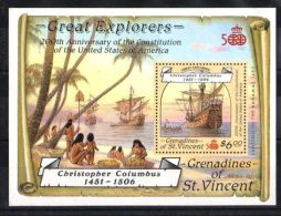 St.Vincent Grenadines - 1988 Santa Maria Block MNH__(TH-3944) - St.Vincent & Grenadines