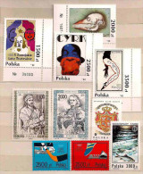 POLAND 1992 MIX POSTER ART & OTHERS MNH - Unused Stamps