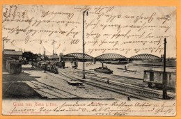 Gruss Aus Riesa A Elbe Railroad 1904 Postcard - Riesa