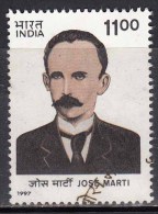 India Used 1998,  Jose Marti, Cuba Wrtier "Political Prisoner, Freemason, Freemasonry, (Sample Image) - Oblitérés