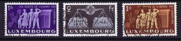 1951  En Faveur De L'Europe Unie 3 Valeurs: 1 Fr, 2 Fr, 3 Fr - Gebruikt