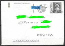 SCHWEDEN Sverige 2014 Flugpost Cover To Estland Estonia Prinzess Victoria Cachet Haapsalu Kandekeskus Hapsal - Storia Postale