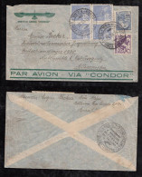 Brazil Brasil 1935 CONDOR Airmail To Germany Deutsch Brasilianischer Jugendring  Scouts - Covers & Documents