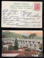 Brazil Brasil 1910 Postcard RIO DE JANEIRO By German Shipmail SEEPOST To Hamburg Attractive - Brieven En Documenten