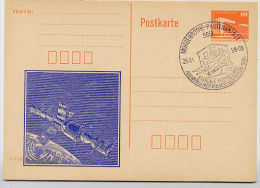 DDR P86II-2-88 C10 Postkarte Privater Zudruck RAUMFAHRT Sost. Morgenröthe 1988 - Private Postcards - Used