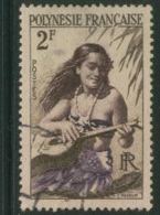 FRENCH POLYNESIA 1958 2f Wahine SG 4 FU EJ142 - Used Stamps