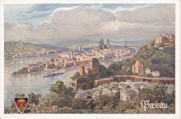 AK Passau - Panorama - Künstlerkarte - 1930 (5044) - Passau