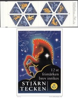 ZODIAC TIERKREISZEICHEN  ASTROLOGY ASTROLOGIE SWEDEN SCHWEDEN SUEDE 1999 MI 2129 - 2140 BOOKLET 2 Different Sheets - Astrologie