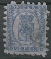 FINLAND 1866 20p Blue On Blue SG 36 U BY21 - Usati