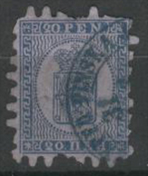 FINLAND 1866 20p Blue On Blue SG 36 U BY14 - Used Stamps