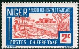 NIGER, COLONIA FRANCESE, FRENCH COLONY, SEGNATASSE, 1927, NUOVO (MNG), Mi P9, Scott J9,  YT T9 - Nuevos