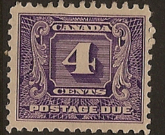 CANADA 1930 4c Postage Due SG D11 LHM WK425 - Strafport
