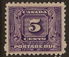 CANADA 1930 5c Postage Due SG D12 LHM WK426 - Strafport