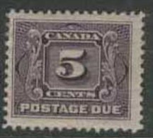 CANADA Postage Due 1906 5c Red-violet HM SG D7 DL163 - Impuestos