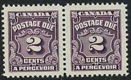 CANADA Postage Due 1935 2c Violet Pair UNHM SG D19 DL212 - Strafport