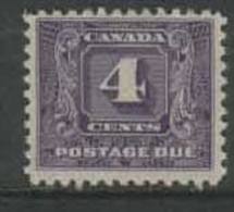 CANADA Postage Due 1930 4c Bright Violet HM SG D11 DL171 - Portomarken