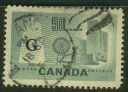 CANADA 1953 50c Green Official SG O201 U ED223 - Overprinted