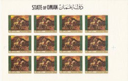 Oman 12 Series Sin Dentar En Pliegos - Oman